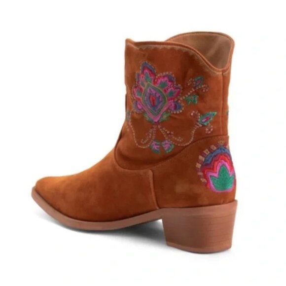 EUC Farm Rio Marsala Boho Western Boots Size 9.5/EU 41 - Picture 4 of 4